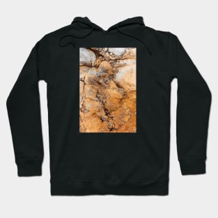 Rustic Seaside Volcanic Texture Eroding Hoodie